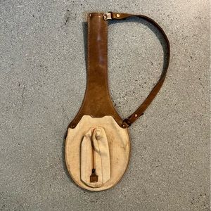 Leather Strap Tennis Racket Cover